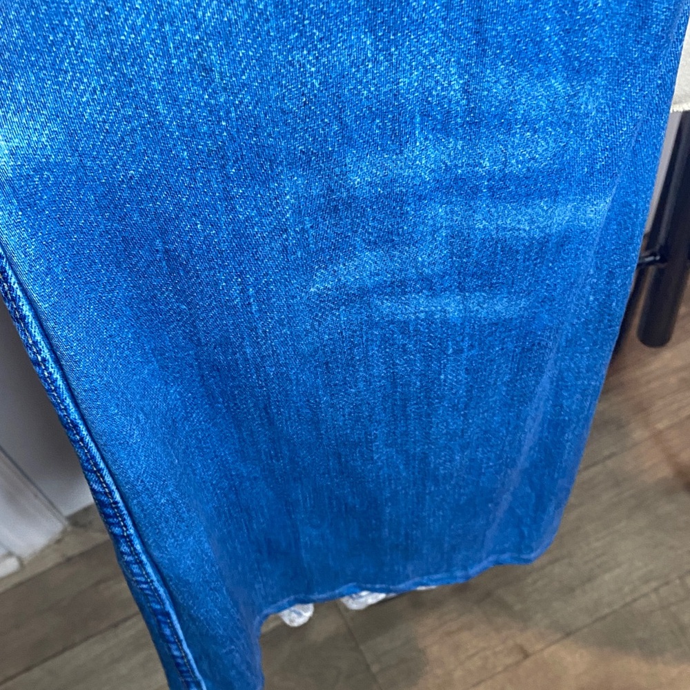 Blue Lace Trim Leggings - Picture 11 of 11